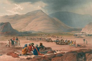 "Urghundee Köyü", 1839 dolayları (litografi, renkli)
