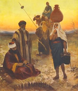 Kutsal Topraklar: Kuyuda akşam (renkli litho)