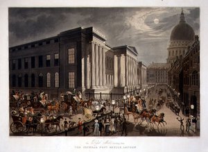 Kraliyet Postaları Genel Postaneden Başlıyor, Londra, R. G. Reeves (fl.1811-37), pub. Thomas McLean tarafından
