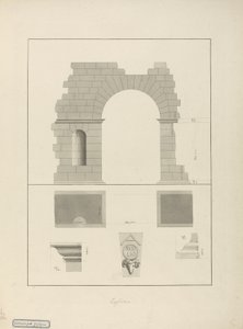 Giriş Kapısı, Zaghouan (kağıt üzerinde yıkamalı kalem ve mürekkep) by James 1730 94 Bruce
