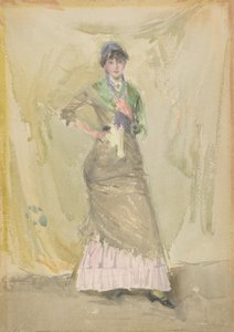 Yeşil Bir Not, 1883-1884. by James Abbott McNeill Whistler