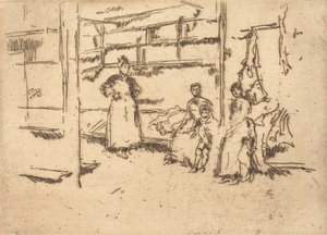 Satış Sonrası, Hounsditch, c. 18861888. by James Abbott McNeill Whistler