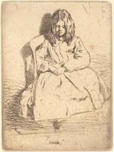 Oturan Annie, 1858. by James Abbott McNeill Whistler