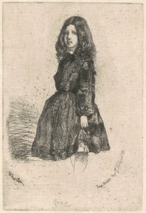 Annie, 1857 dolayları. by James Abbott McNeill Whistler