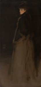 Siyah ve Kahverengi Aranjman, Kürk Ceket by James Abbott McNeill Whistler