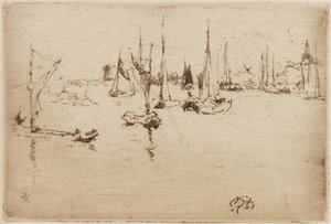 Mavnalar, Dordrecht, 1884. by James Abbott McNeill Whistler