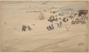 Sahil Sahnesi, muhtemelen 1885 (suluboya) by James Abbott McNeill Whistler