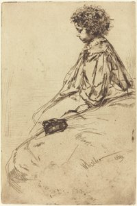 Bibi Lalouette, 1859. by James Abbott McNeill Whistler