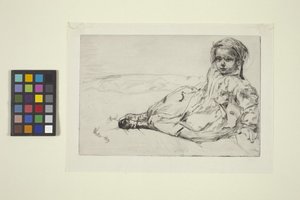 Bibi Valentin (gravür) by James Abbott McNeill Whistler