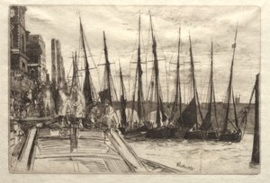 Billingsgate, 1859. by James Abbott McNeill Whistler