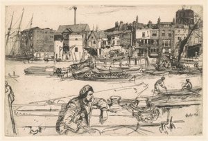 Kara Aslan İskelesi, 1859. by James Abbott McNeill Whistler