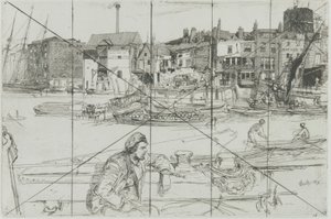 Kara Aslan İskelesi, 1859. by James Abbott McNeill Whistler