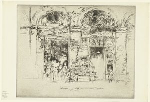 Çiçekçi Ayçiçekleri, Rue des Beaux-Arts by James Abbott McNeill Whistler