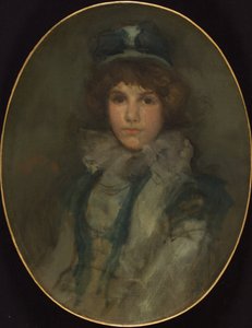 Mavi ve Mercan: Küçük Mavi Bonnet, 1898 by James Abbott McNeill Whistler