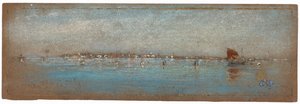 Mavi ve Gümüş - Adalar, Venedik, 1879-1880. by James Abbott McNeill Whistler