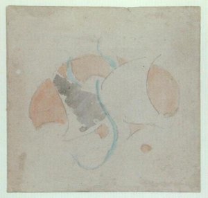 Kelebek motifi (kağıt üzerine kurşun kalem ve sulu boya) by James Abbott McNeill Whistler
