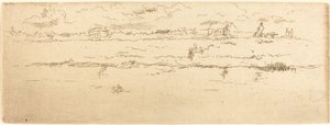 Kanal, Oostende, 1887. by James Abbott McNeill Whistler