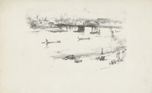 Charing Çapraz Demiryolu Köprüsü by James Abbott McNeill Whistler