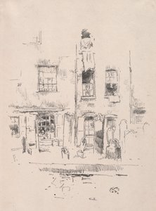 Kilise bahçesi, 1887. by James Abbott McNeill Whistler