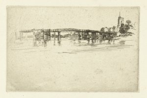 Küçük Putney Köprüsü Küçük Putney by James Abbott McNeill Whistler