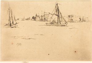 Dordrecht, 1884. by James Abbott McNeill Whistler