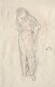 Dökümlü Şekil Ayakta. by James Abbott McNeill Whistler
