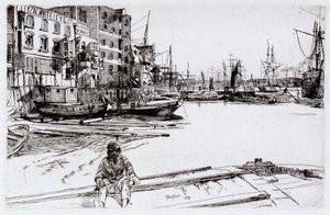 Eagle Wharf (Tyzac, Whitely ve Co) by James Abbott McNeill Whistler