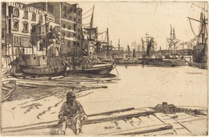 Kartal İskelesi, 1859. by James Abbott McNeill Whistler