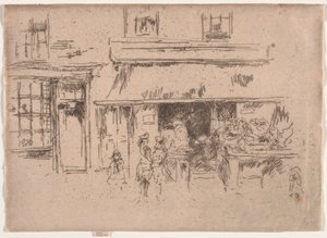 Exeter Caddesi. by James Abbott McNeill Whistler