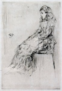 Fanny Leyland, 1874 dolayları (kuru nokta) by James Abbott McNeill Whistler