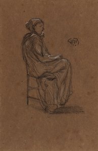 Kadın Figürü, Oturan, 1870-1873. by James Abbott McNeill Whistler