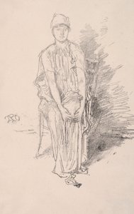 Figür Çalışması, 1890. by James Abbott McNeill Whistler