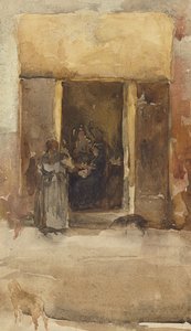 Bir Kapıdaki Figürler, c.1897-99 by James Abbott McNeill Whistler