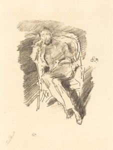 Ateş Işığı: Joseph Pennell, No. 2, 1896. by James Abbott McNeill Whistler