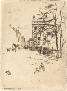 Fitzroy Meydanı. by James Abbott McNeill Whistler