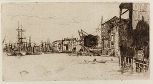 Serbest Ticaret İskelesi, 1877. by James Abbott McNeill Whistler