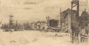 Serbest Ticaret İskelesi, 1877. by James Abbott McNeill Whistler