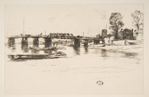 Fulham Chelsea, 20. yüzyıl. by James Abbott McNeill Whistler