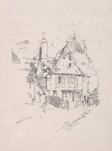 Üçgen Çatılar, Vitré, 1893. by James Abbott McNeill Whistler