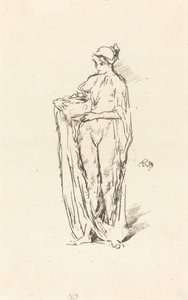 Kaseli Kız, 1895. by James Abbott McNeill Whistler