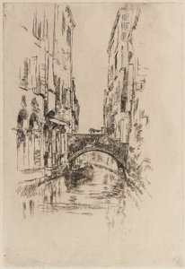 Köprünün Altında Gondol, 1879-1880. by James Abbott McNeill Whistler