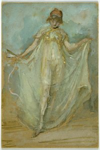 Yeşil ve Mavi: Dansçı, c.1893 by James Abbott McNeill Whistler
