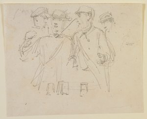 Dört kişilik grup, 1858. by James Abbott McNeill Whistler