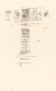 Hôtel Colbert, Windows, 1891. by James Abbott McNeill Whistler