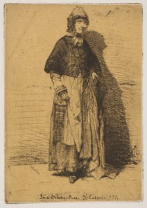 Anne Gerard, 1858. by James Abbott McNeill Whistler