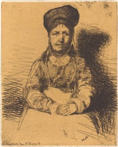 La Retameuse, 1858. by James Abbott McNeill Whistler