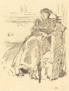 Kırmızı Elbise, 1894. by James Abbott McNeill Whistler