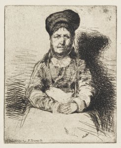 La Retameuse, 1858. by James Abbott McNeill Whistler