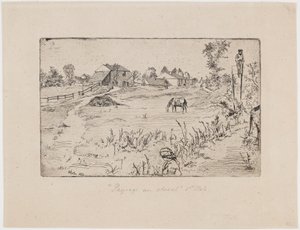 Atlı Manzara, 1859. by James Abbott McNeill Whistler