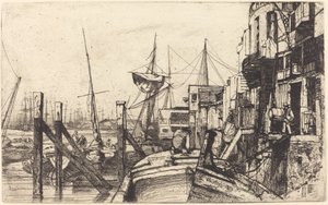 Kireçhane, 1859. by James Abbott McNeill Whistler
